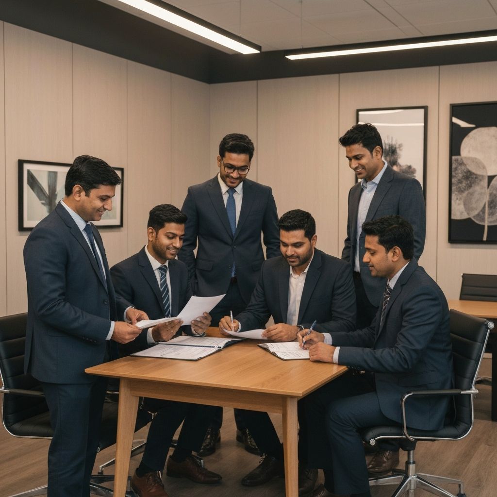 Immigration Consultants in Professional Office Setting